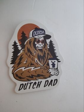Dutch Dad Sasquatch Sticker